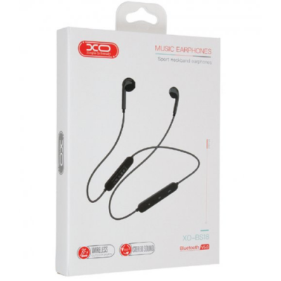 Bluetooth навушники-гарнітура XO BS18 Black, чорний