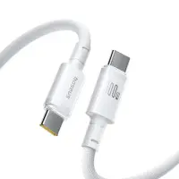 Кабель Baseus New Braided Type-C to Type-C 100W 1м Белый Кабель Baseus New Braided Type-C to Type-C 100W 1м Белый