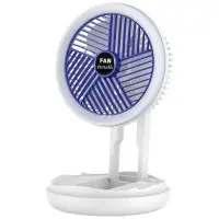 Настільний складний вентилятор Folding Fan 2in1 with Night Light Білий Настільний складний вентилятор Folding Fan 2in1 with Night Light Білий