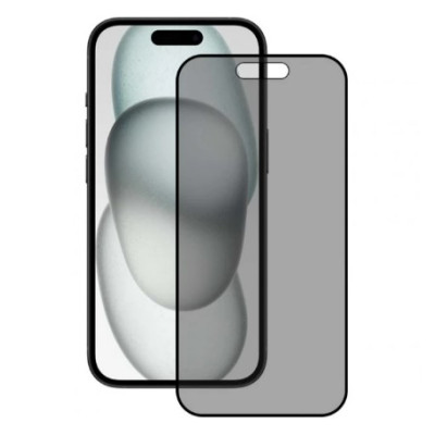Захисне скло Privacy 3D iPhone 15 Чорне