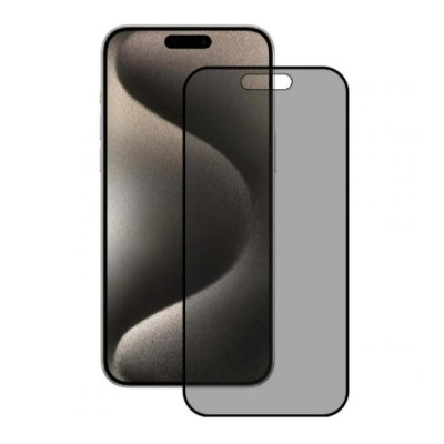 Защитное стекло Privacy 3D iPhone 15 Pro Чёрное