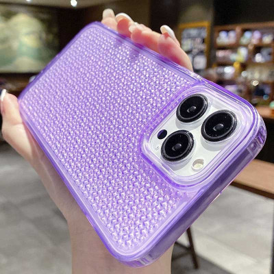 Чехол накладка Shine iPhone 12/12 Pro Фиолетовая