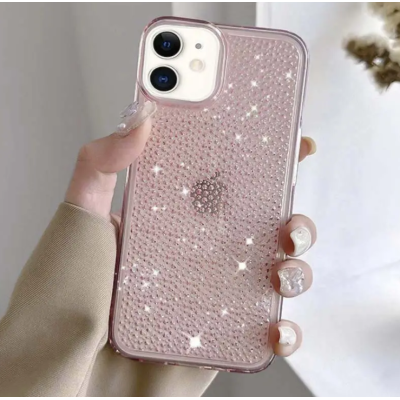 Чехол накладка Shine iPhone 11 Розовая