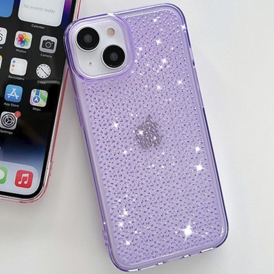 Чехол накладка Shine iPhone 13/ iPhone 14 Фиолетовая
