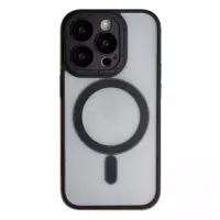 Чехол накладка Metal Buttons with MagSafe iPhone 13 Черная Full Camera