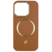 Чехол Накладка Snap MagSafe iPhone 13 / iPhone 14 Коричневая
