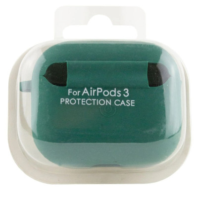 Чехол для наушников AirPods 4 Microfiber Зеленый/ Pine Needle