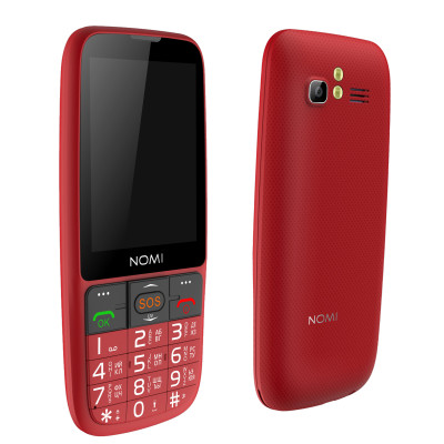 Кнопковий телефон Nomi i281 Red, червоний