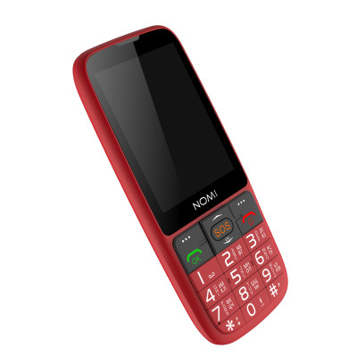 Кнопочный телефон Nomi i281 Red, красный