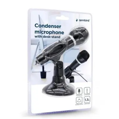 Мікрофон настільний Gembrid MIC-D-04 Black Мікрофон настільний Gembrid MIC-D-04 Black