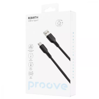 Кабель Proove Rebirth Type-C 1м Чорний Кабель Proove Rebirth Type-C 1м Чорний