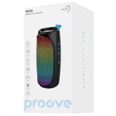 Колонка Bluetooth Proove Nova Black, Чорний Колонка Bluetooth Proove Nova Black, Чорний