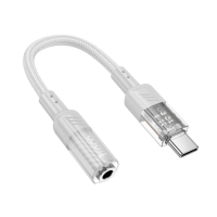 Переходник аудиокабель Hoco LS37 Type-C converter 3.5 Серый