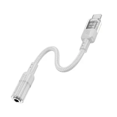 Перехідник аудіокабель Hoco LS37 Type-C converter 3.5 Сірий Перехідник аудіокабель Hoco LS37 Type-C converter 3.5 Сірий