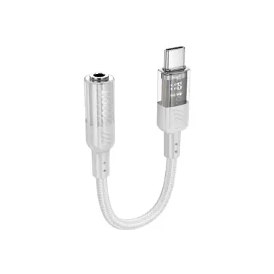 Перехідник аудіокабель Hoco LS37 Type-C converter 3.5 Сірий Перехідник аудіокабель Hoco LS37 Type-C converter 3.5 Сірий