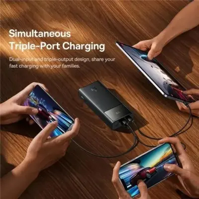 Универсальная мобильная батарея Повербанк Baseus StarLord 30W 20000mAh Чёрный