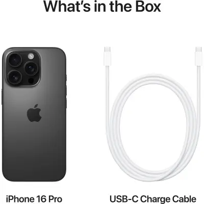 Смартфон Apple iPhone 16 Pro 256Gb Black Titanium, Черный (Б/У) (Идеальное состояние)