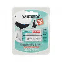 Аккумулятор VIDEX R06 AA 1000 mAh (2од/уп) пальчиковый