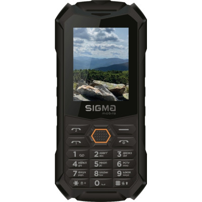 Мобільний телефон Sigma X-treme PV68 Black Orange, Чорний помаранчевий