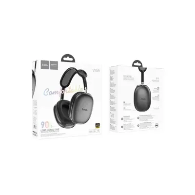 Безпровідні повнорозмірні навушники Hoco W55 Stereo Bluetooth Headphones, темно-сірі