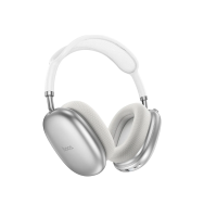 Беспроводные полноразмерные наушники Hoco W55 Silver Stereo Bluetooth Headphones, серые Беспроводные полноразмерные наушники Hoco W55 Silver Stereo Bluetooth Headphones, серые