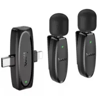 Бездротовий петличний мікрофон Hoco L15 Lightning + Type C Чорний Бездротовий петличний мікрофон Hoco L15 Lightning + Type C Чорний