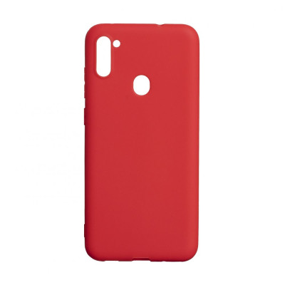 Чехол накладка SMTT Samsung A115/M115 (A11/M11) Красная