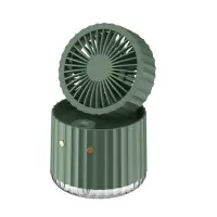 Настільний вентилятор Rapid Cooling 3in1 з водяним охолодженнямі підсвічуванням 1200 mAh Зелений