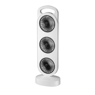 Настольный вентилятор Three Head Fan 1200mAh Черный