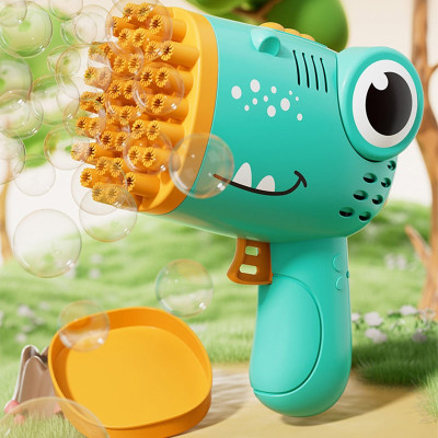 Пистолет с мыльными пузырями Bubble Gun с насадками на 40 отверстий 50ml (Green)