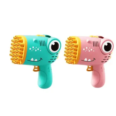 Пистолет с мыльными пузырями Bubble Gun с насадками на 40 отверстий 50ml (Green) Пистолет с мыльными пузырями Bubble Gun с насадками на 40 отверстий 50ml (Green)