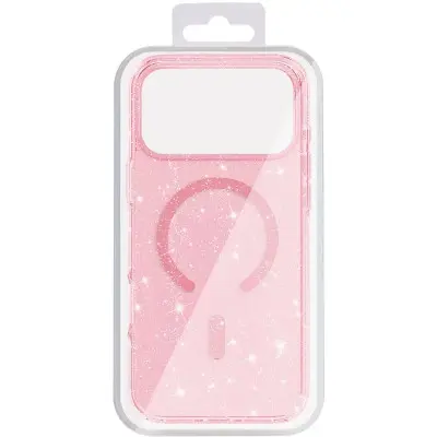 Чохол Накладка Eclipse Sparkle (MagSafe) iPhone 17 Pro Max Рожева Чохол Накладка Eclipse Sparkle (MagSafe) iPhone 17 Pro Max Рожева