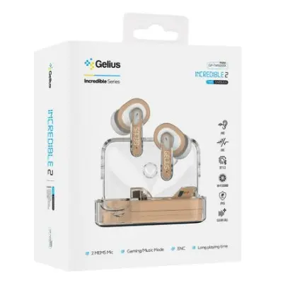 Беспроводные наушники Gelius Incredible 2 GP-TWS033x Beige, Бежевые