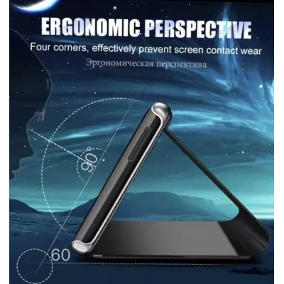 Чехол-книжка Clear View Standing Huawei P40 Lite E Черная