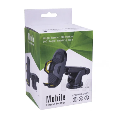 Автотримач One Touch Car Mount Long Neck Black, Чорний