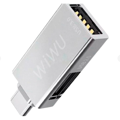 USB хаб WIWU T02 Pro Grey, Серый