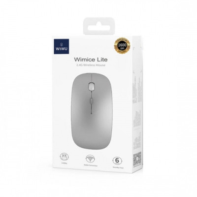 Бездротова миша BT WIWU WM102 Silver, Срібна
