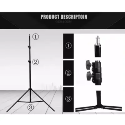 Штатив FB210 для LED ламп 2,1м Чорний Штатив FB210 для LED ламп 2,1м Чорний