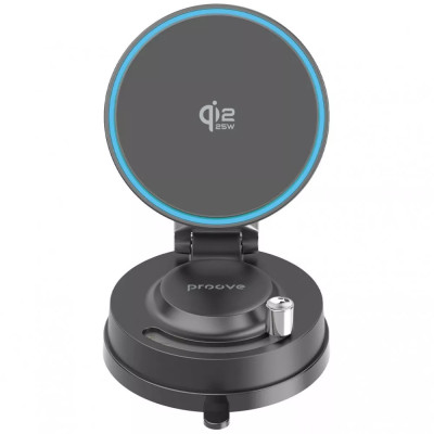 Автодержатель Proove JetLock Qi2.2  25W Black, Черный