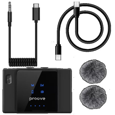 Беспроводной петличный микрофон Proove ToneLine Черный Беспроводной петличный микрофон Proove ToneLine Черный