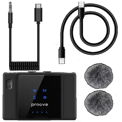 Бездротовий петличний мікрофон Proove ToneLine Чорний