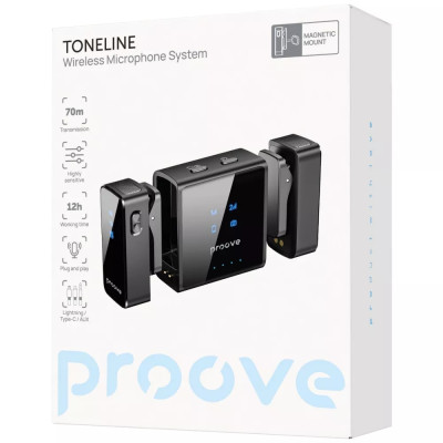 Беспроводной петличный микрофон Proove ToneLine Черный Беспроводной петличный микрофон Proove ToneLine Черный