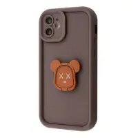 Чехол накладка Pretty  iPhone 11 Медведь/Черная