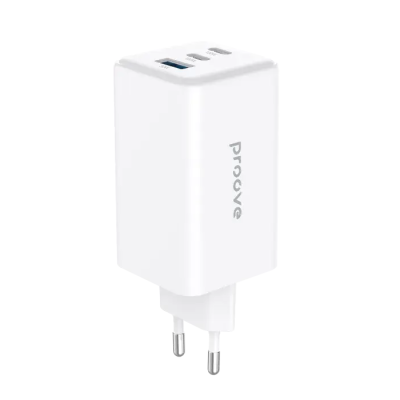 Мережевий зарядний пристрій Proove Pocket GAN 100W (2Type-C+USB) White, Білий