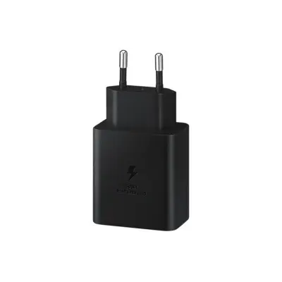 Мережевий зарядний пристрій Samsung 45W Compact Power Adapter with Type-C to Type-C Cable Black, Чорний