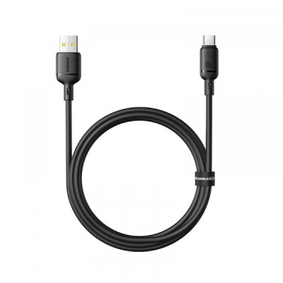 Кабель Baseus Silky Type-C 100W 1м Чорний
