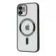 Чохол Накладка Metal Matte MagSafe iPhone 12 Pro Max Темно зелена