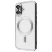 Чохол Накладка Metal Matte MagSafe iPhone 16 Біла