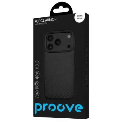 Чохол- Накладка Proove Force Armor Magnetic Ring iPhone 17 Pro Чорний