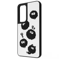 Чехол Накладка WAVE Doodle Samsung A175 (A17) Чорна/Black fluffy